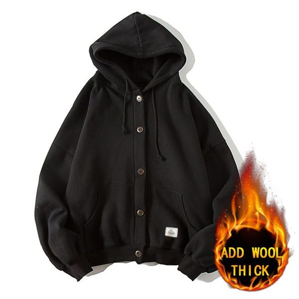 winter jacket men coats fashion warm wool fabric long sleeve clothing coat plush cold resistance hooded men's jackets, Black;brown
winter jacket men coats fashion warm wool fabric long sleeve clothing coat plush cold resistance hooded men's jackets, Black;brown