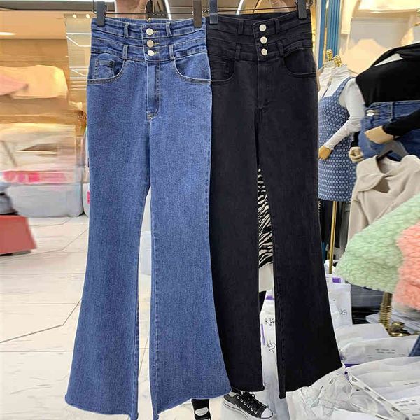 korean fashion high waist slim long jeans denim temperament flare pants women casual all match pantalones mujer 210514, Blue
korean fashion high waist slim long jeans denim temperament flare pants women casual all match pantalones mujer 210514, Blue