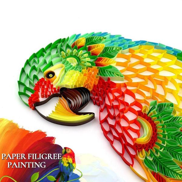 other arts and crafts 3d parrot quilling paper filigree paintings kit with tools for diy wall art decoration perfect gifts to your family or
other arts and crafts 3d parrot quilling paper filigree paintings kit with tools for diy wall art decoration perfect gifts to your family or