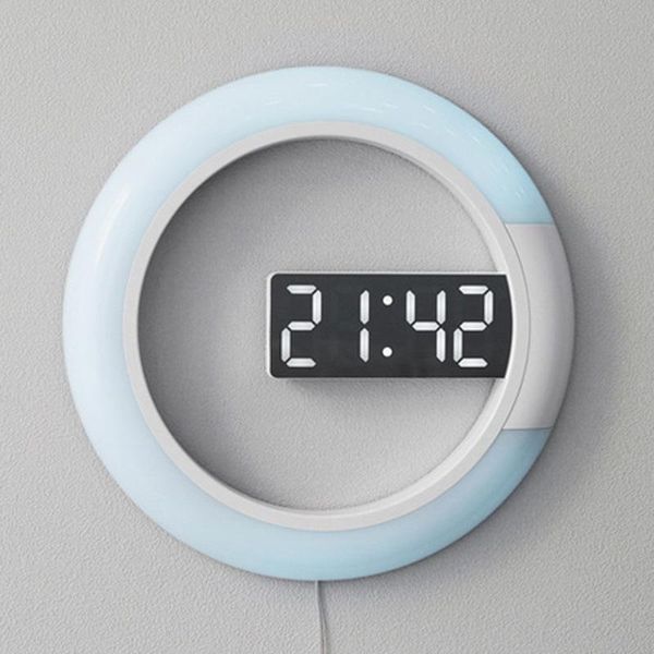 digital wall clock, alarm mirror, hollow watch 7-color constant temperature night light home decore clocks
digital wall clock, alarm mirror, hollow watch 7-color constant temperature night light home decore clocks