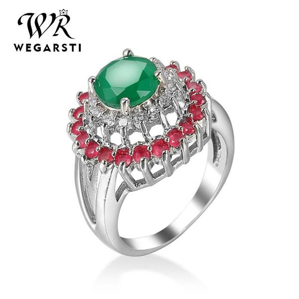 cluster rings wegarsti round green gemstone ring 925 sterling silver geometric statement for women wedding engagement jewelry, Golden;silver
cluster rings wegarsti round green gemstone ring 925 sterling silver geometric statement for women wedding engagement jewelry, Golden;silver