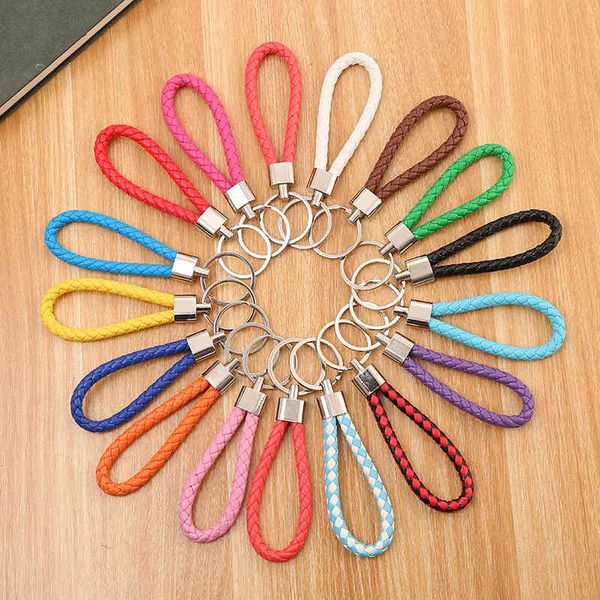 5 pcs pu leather braided woven rope keychain holder key car trinket keyring bag charm key chain women men key ring wholesale, Silver
5 pcs pu leather braided woven rope keychain holder key car trinket keyring bag charm key chain women men key ring wholesale, Silver