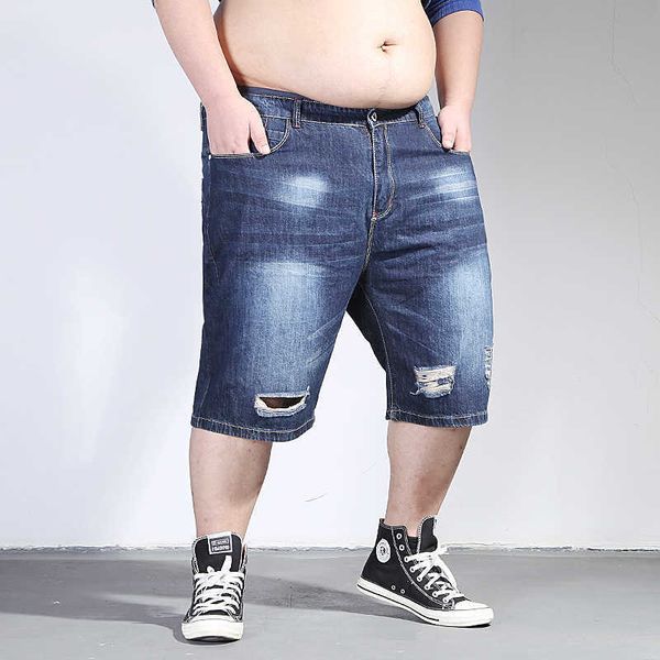 men's shorts large sizes summer male bermuda jeans torn big breeches destressed denim ripped short men plus size 210714, White;black
men's shorts large sizes summer male bermuda jeans torn big breeches destressed denim ripped short men plus size 210714, White;black