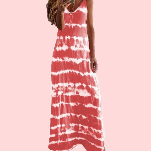 tie dye 5xl for women sleeveless maxi dress straps sukienka long beach dresses with stripes v neck casual wear sling, Black;gray
tie dye 5xl for women sleeveless maxi dress straps sukienka long beach dresses with stripes v neck casual wear sling, Black;gray