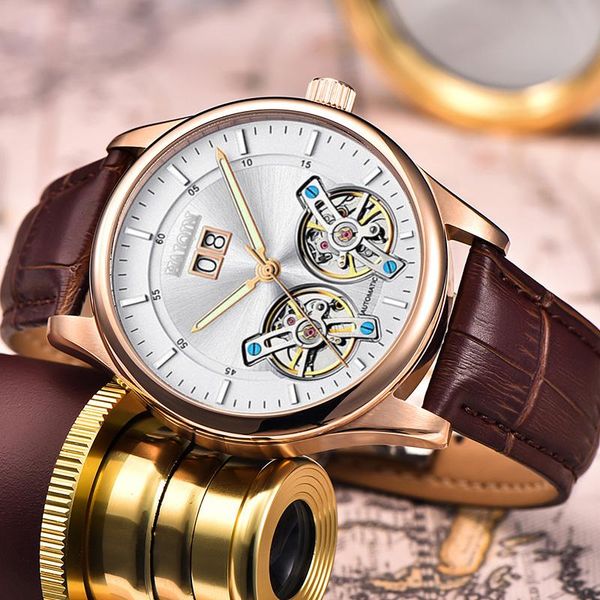 wristwatches haiqin automatic mechanical men's/mens watches watch men gold tourbillon waterproof relogio masculino 2021, Slivery;brown
wristwatches haiqin automatic mechanical men's/mens watches watch men gold tourbillon waterproof relogio masculino 2021, Slivery;brown