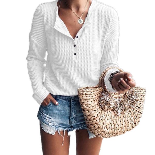 white women autumn winter knitted sweater v neck long sleeve button casual slim pullover plus size 2xl jumper pull 5 colors women's sw, White;black
white women autumn winter knitted sweater v neck long sleeve button casual slim pullover plus size 2xl jumper pull 5 colors women's sw, White;black