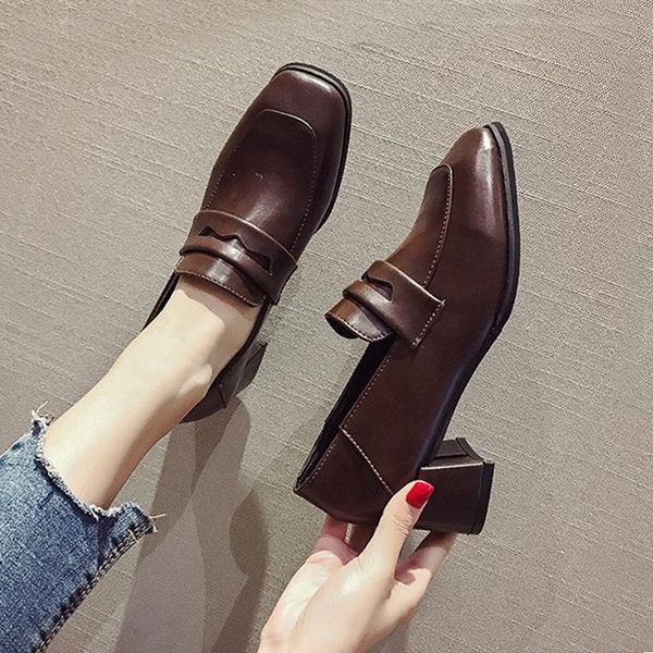 dress shoes british retro women leather spring women's formal vintage rubber slip-on ol, Black
dress shoes british retro women leather spring women's formal vintage rubber slip-on ol, Black