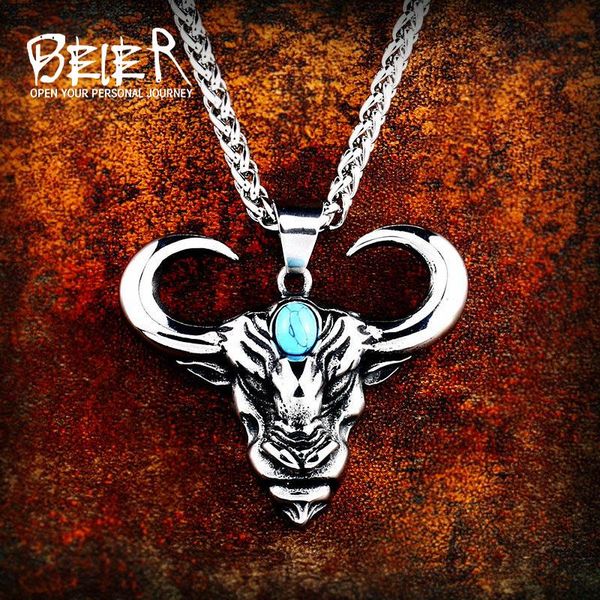 pendant necklaces beier 316l stainless viking bull head necklacet for men amulet scandinavian fashion animal jewelry lhp072, Silver
pendant necklaces beier 316l stainless viking bull head necklacet for men amulet scandinavian fashion animal jewelry lhp072, Silver