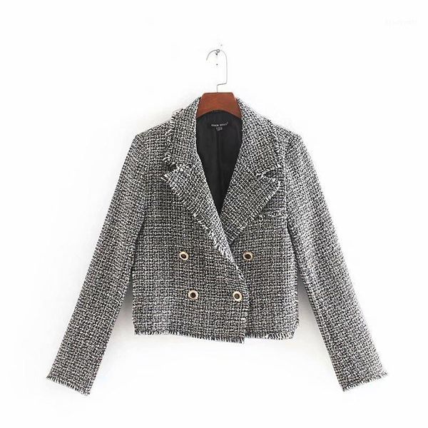 women's suits & blazers office lady grey woman casual suit 2021 spring-autumn fashion plaid notched girls elegant loose double breasted, White;black
women's suits & blazers office lady grey woman casual suit 2021 spring-autumn fashion plaid notched girls elegant loose double breasted, White;black