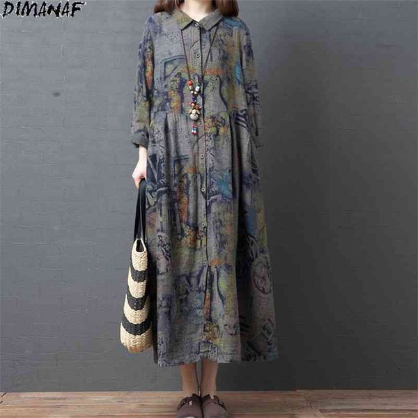 plus size women dress linen vintage autumn buttons female pattern print long loose casual national retro 210531, Black;gray
plus size women dress linen vintage autumn buttons female pattern print long loose casual national retro 210531, Black;gray