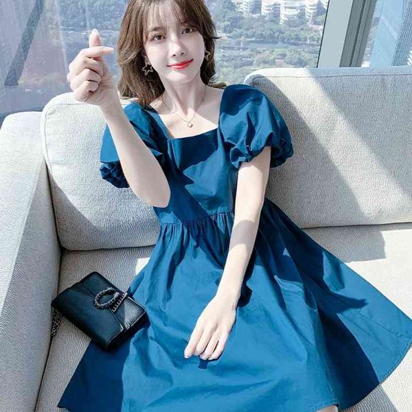 llzacoosh arrive women summer vintage blue a line puff sleeve square neck loose casual mini party drapde dresses 210514, Black;gray
llzacoosh arrive women summer vintage blue a line puff sleeve square neck loose casual mini party drapde dresses 210514, Black;gray