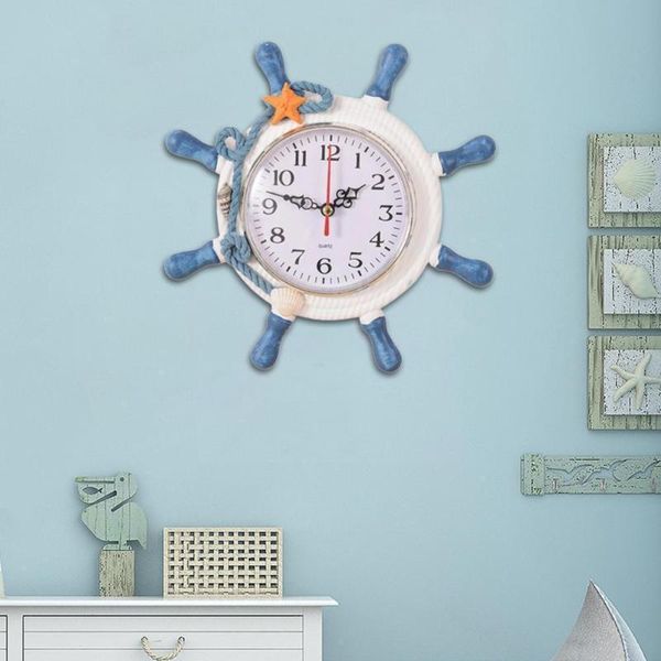 wall clocks well shape clock beach sea theme wheel rudder steering decor hanging color random antique decoration h7b7
wall clocks well shape clock beach sea theme wheel rudder steering decor hanging color random antique decoration h7b7