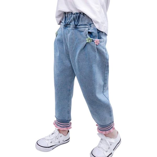 jeans baby girl patchwork girls floral pattern for children casual style clothes, Blue
jeans baby girl patchwork girls floral pattern for children casual style clothes, Blue