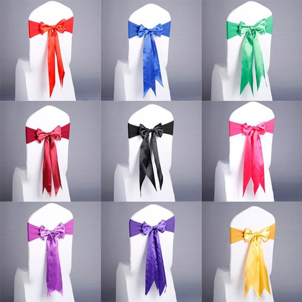 est 50pcs/lot 16 color wedding chair cover sash satin fabric bow tie ribbon band decoration el party supplies sashes
est 50pcs/lot 16 color wedding chair cover sash satin fabric bow tie ribbon band decoration el party supplies sashes