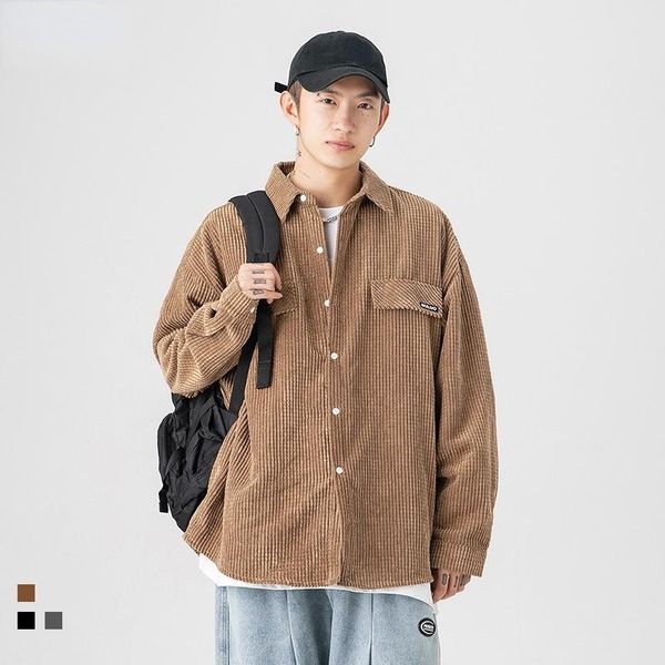 men's casual shirts men clothing 2021 autumn winter long-sleeved shirt fashion all-match loose jacket camisas para hombre, White;black
men's casual shirts men clothing 2021 autumn winter long-sleeved shirt fashion all-match loose jacket camisas para hombre, White;black