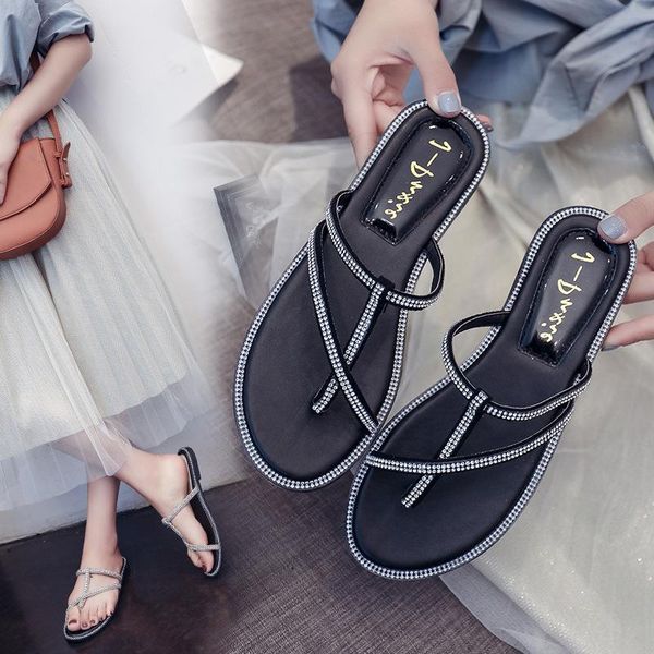 slippers open toe outside fashion leisure concise slides women flat crystal plaid with casual summer ladies shoes, Black
slippers open toe outside fashion leisure concise slides women flat crystal plaid with casual summer ladies shoes, Black