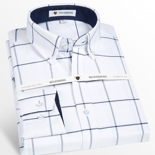 men's long sleeve thick cotton oxford plaid shirt with front pocket high-quality smart casual standard-fit button-down shirts dress, White;black
men's long sleeve thick cotton oxford plaid shirt with front pocket high-quality smart casual standard-fit button-down shirts dress, White;black