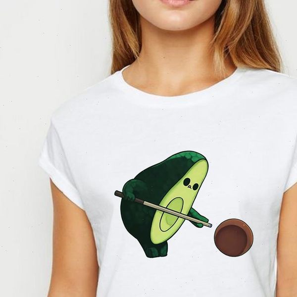 womens t shirts avocado playing billiards shirt women vogue spring summer recreational ropa mujer o collar, White
womens t shirts avocado playing billiards shirt women vogue spring summer recreational ropa mujer o collar, White