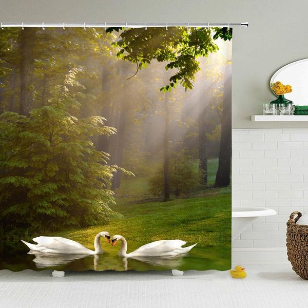 shower curtains 1pc waterproof polyester fabric curtain with 12 hooks green forest landscape bath home decor bathroom
shower curtains 1pc waterproof polyester fabric curtain with 12 hooks green forest landscape bath home decor bathroom