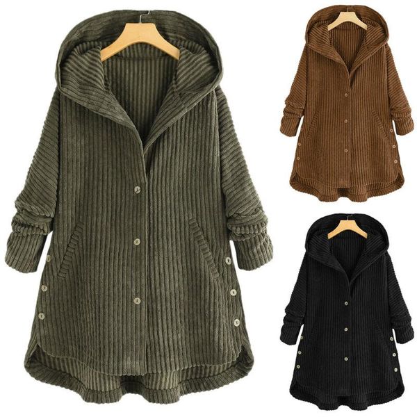women plain corduroy coat ladies winter warm parka-coat jacket outwear snow ski women's jackets, Black;brown
women plain corduroy coat ladies winter warm parka-coat jacket outwear snow ski women's jackets, Black;brown