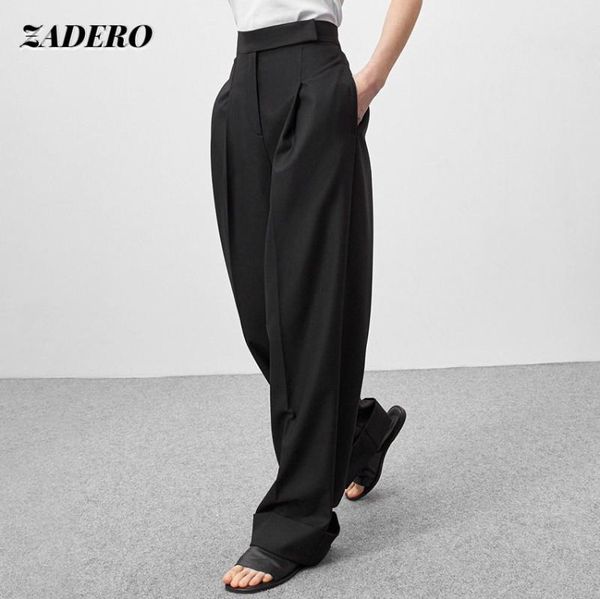 women's pants & capris wide leg women 2021 fashion black mopping trousers loose high waist pockets drape office lady elegant fall, Black;white
women's pants & capris wide leg women 2021 fashion black mopping trousers loose high waist pockets drape office lady elegant fall, Black;white