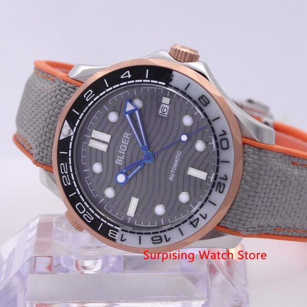 wristwatches bliger 41mm automatic mechanical mens watch rubber strap luminous waterproof military calendar clock wristwatch me, Slivery;brown
wristwatches bliger 41mm automatic mechanical mens watch rubber strap luminous waterproof military calendar clock wristwatch me, Slivery;brown