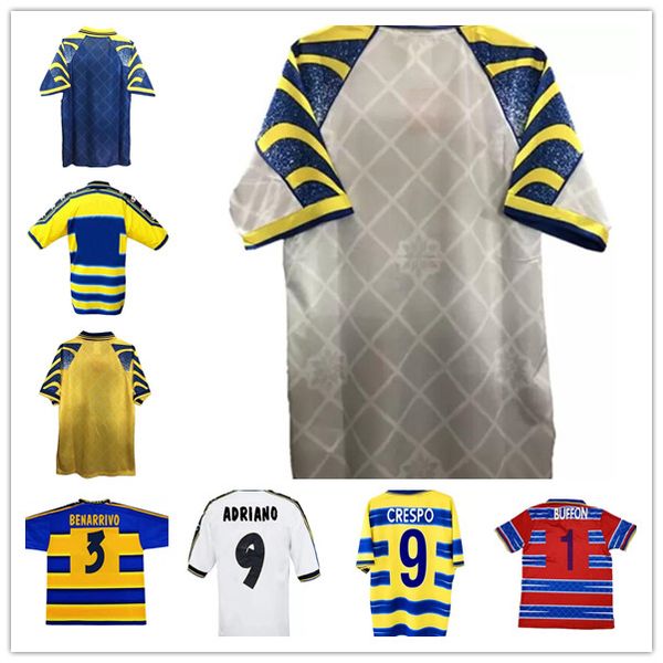 1998 1999 2000 parma calcio mens retro soccer jerseys crespo cannavaro baggio asprilla home yellow blue football shirt short sleeve uniforms, Black;yellow
1998 1999 2000 parma calcio mens retro soccer jerseys crespo cannavaro baggio asprilla home yellow blue football shirt short sleeve uniforms, Black;yellow