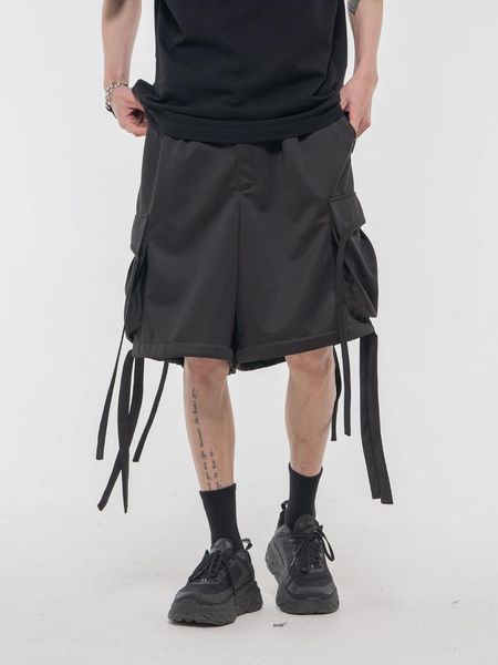 men's shorts chrrota 21ss ribbon polyester streetwear techwear aesthetic punk japanese style harajuku, White;black
men's shorts chrrota 21ss ribbon polyester streetwear techwear aesthetic punk japanese style harajuku, White;black