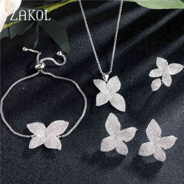 jewelry sets zakol luxury aaa cubic zircon micro pave flower earrings ring bracelet necklace set for women wedding anneaux fssp3077, Black
jewelry sets zakol luxury aaa cubic zircon micro pave flower earrings ring bracelet necklace set for women wedding anneaux fssp3077, Black
