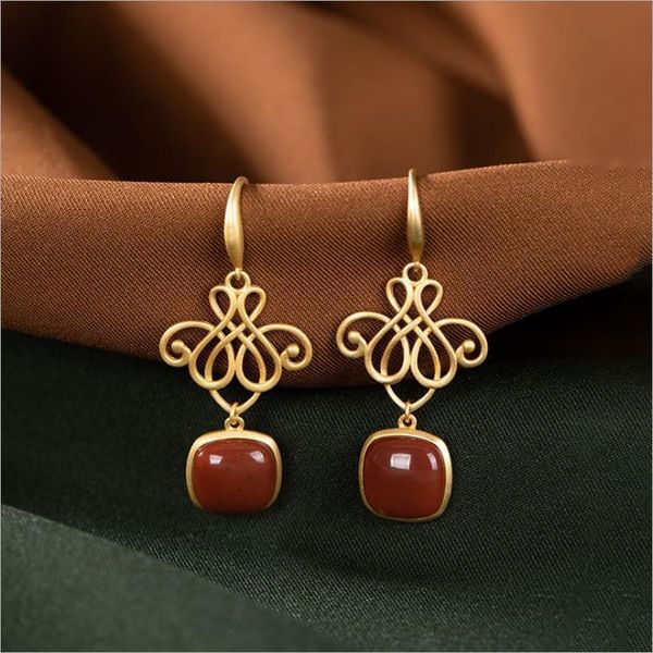 dangle & chandelier natural an red tourmaline chinese knot earrings style retro court light luxury elegant women's silver jewelry
dangle & chandelier natural an red tourmaline chinese knot earrings style retro court light luxury elegant women's silver jewelry
