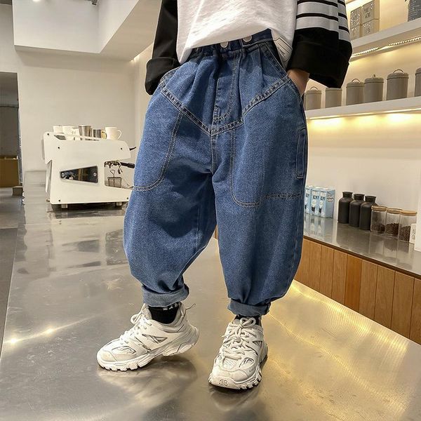 loose jean spring summer boy trousers pants capris kids children clothing school outdoor casual jogging sport formal high qualit jeans, Blue
loose jean spring summer boy trousers pants capris kids children clothing school outdoor casual jogging sport formal high qualit jeans, Blue