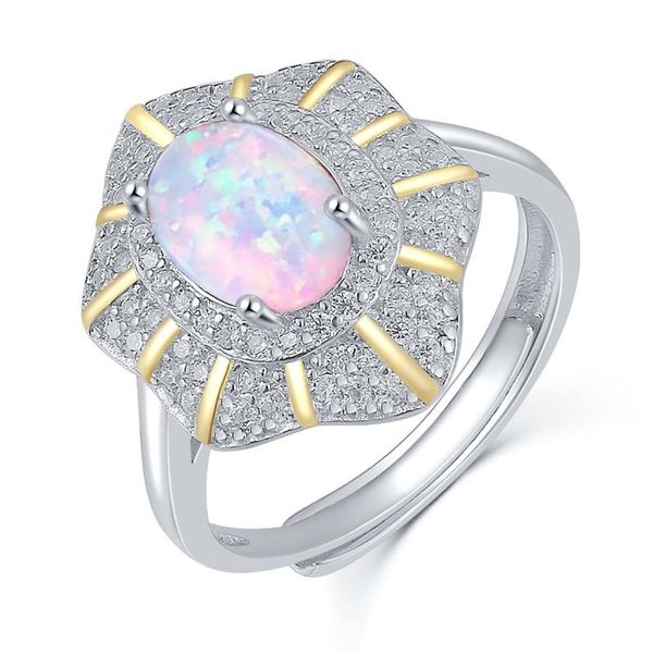 1.25ct oval natural opal stone two tone plated with 14k yellow gold silver ring engagement wedding rings cluster, Golden;silver
1.25ct oval natural opal stone two tone plated with 14k yellow gold silver ring engagement wedding rings cluster, Golden;silver
