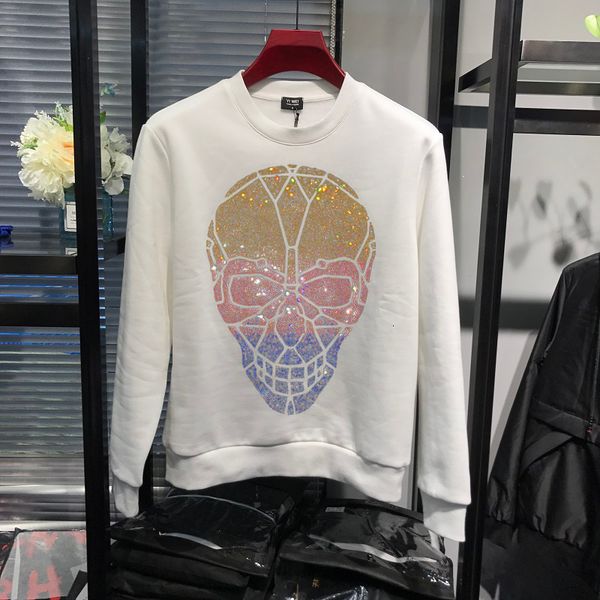 men's hoodies & sweatshirts casual 3d male hip-hop plus cashmere hoodie european gold diamond exaggerated skull pullover's head la, Black
men's hoodies & sweatshirts casual 3d male hip-hop plus cashmere hoodie european gold diamond exaggerated skull pullover's head la, Black