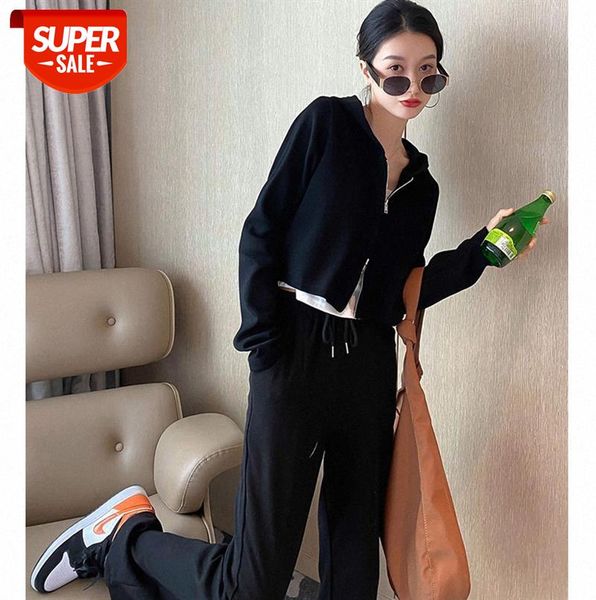 casual suit women fashion slim hooded sweatshirt sweatpants high two-piece #c55x, Black;gray
casual suit women fashion slim hooded sweatshirt sweatpants high two-piece #c55x, Black;gray