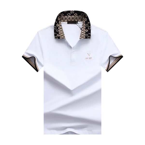 202ss italy mens designer polo shirts man high street embroidery garter snakes little bee printing brands cottom clothing tees, White;black
202ss italy mens designer polo shirts man high street embroidery garter snakes little bee printing brands cottom clothing tees, White;black