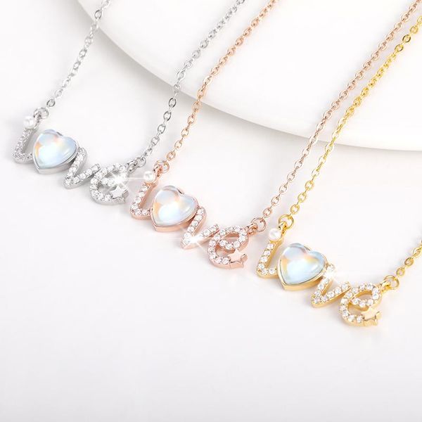pendant necklaces cute heart shaped crystal letter love for girls stars and pearls embellishment women romantic jewelry gifts lover, Silver
pendant necklaces cute heart shaped crystal letter love for girls stars and pearls embellishment women romantic jewelry gifts lover, Silver