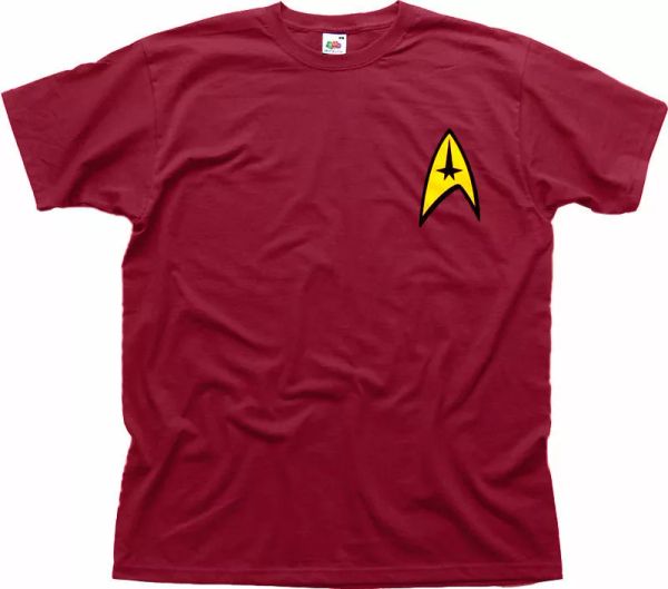 Star Trek Command Insignia Patch movie fancy dress burgundy t-shirt 01075, White;black
Star Trek Command Insignia Patch movie fancy dress burgundy t-shirt 01075, White;black