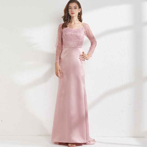 women's party dresses square neckline low v back embroidery lace patchwork long sleeves elegant maxi prom gown, White;black
women's party dresses square neckline low v back embroidery lace patchwork long sleeves elegant maxi prom gown, White;black