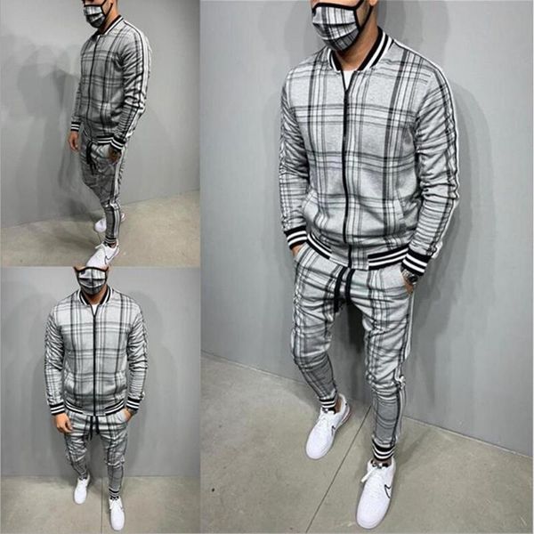men's tracksuits plaid printed loose suit couple clothes fashion tracksuit grey fullset black pink faded full set, Gray
men's tracksuits plaid printed loose suit couple clothes fashion tracksuit grey fullset black pink faded full set, Gray