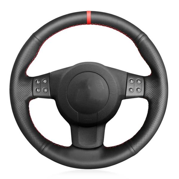 steering wheel covers black pu faux leather red marker hand-stitched car cover for seat leon (2) 2006-2008 ibiza (6l) 2007
steering wheel covers black pu faux leather red marker hand-stitched car cover for seat leon (2) 2006-2008 ibiza (6l) 2007