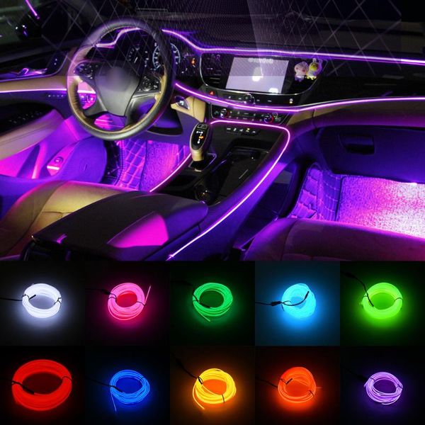 neon led light glow el wire string strip rope tube car interior atmosphere decor lamp line decorated prop interior&external lights
neon led light glow el wire string strip rope tube car interior atmosphere decor lamp line decorated prop interior&external lights