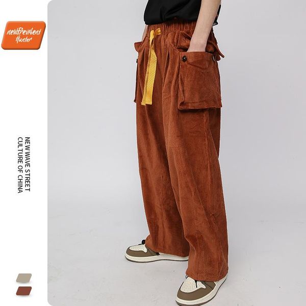 autumn and winter corduroy pants men's straight-leg overalls multi-pocket loose retro wide-leg casual, Black
autumn and winter corduroy pants men's straight-leg overalls multi-pocket loose retro wide-leg casual, Black