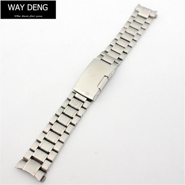 watch bands way deng - women men silver metal stainless steel watchband 18/20/22 mm band strap bracelet arc end connector y068, Black;brown
watch bands way deng - women men silver metal stainless steel watchband 18/20/22 mm band strap bracelet arc end connector y068, Black;brown