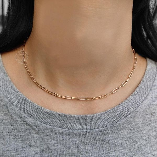 pendant necklaces 3mm 4mm paperclip rolo link rose gold color chain necklace for women stylish collar choker elegant neck jewelry cn43, Silver
pendant necklaces 3mm 4mm paperclip rolo link rose gold color chain necklace for women stylish collar choker elegant neck jewelry cn43, Silver