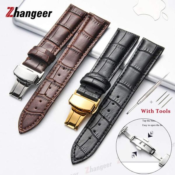 watch bands genuine leather watchbands 12/13/14/15/16/17mm steel butterfly buckle band strap for men women wrist belt +tools, Black;brown
watch bands genuine leather watchbands 12/13/14/15/16/17mm steel butterfly buckle band strap for men women wrist belt +tools, Black;brown