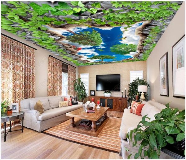 wallpapers custom po 3d wallpaper ceiling mural looking up at the sky trees flowers landscape wall in living room
wallpapers custom po 3d wallpaper ceiling mural looking up at the sky trees flowers landscape wall in living room