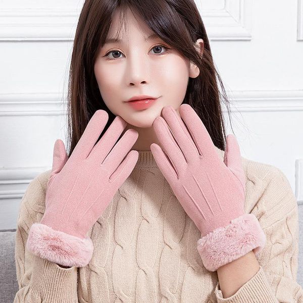 sports gloves 2021 fashion women winter touch screen cute furry warm mitts full finger mittens driving windproof female gift, Black
sports gloves 2021 fashion women winter touch screen cute furry warm mitts full finger mittens driving windproof female gift, Black