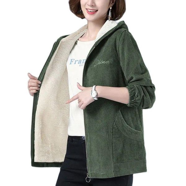 women's jackets women corduroy jacket fashion single-breasted plush thick warm winter female parkas short windbreaker outwear, Black;brown
women's jackets women corduroy jacket fashion single-breasted plush thick warm winter female parkas short windbreaker outwear, Black;brown