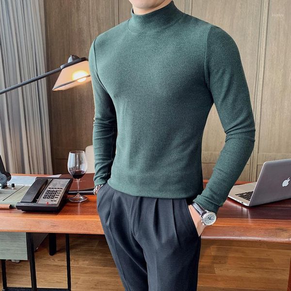 men's fashion casual high neck solid british slim pullover bottoming shirt double-sided fleece brushed high-end sweater sweaters, White;black
men's fashion casual high neck solid british slim pullover bottoming shirt double-sided fleece brushed high-end sweater sweaters, White;black
