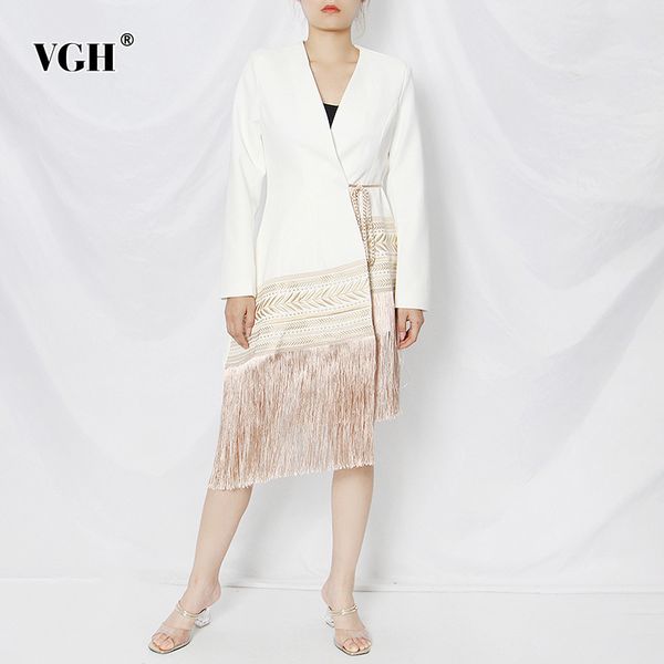 vgh bohemian patchwork tassel blazer for women v neck long sleeve lace up bowknot irregular hem casual blazers female fashion 210421, White;black
vgh bohemian patchwork tassel blazer for women v neck long sleeve lace up bowknot irregular hem casual blazers female fashion 210421, White;black